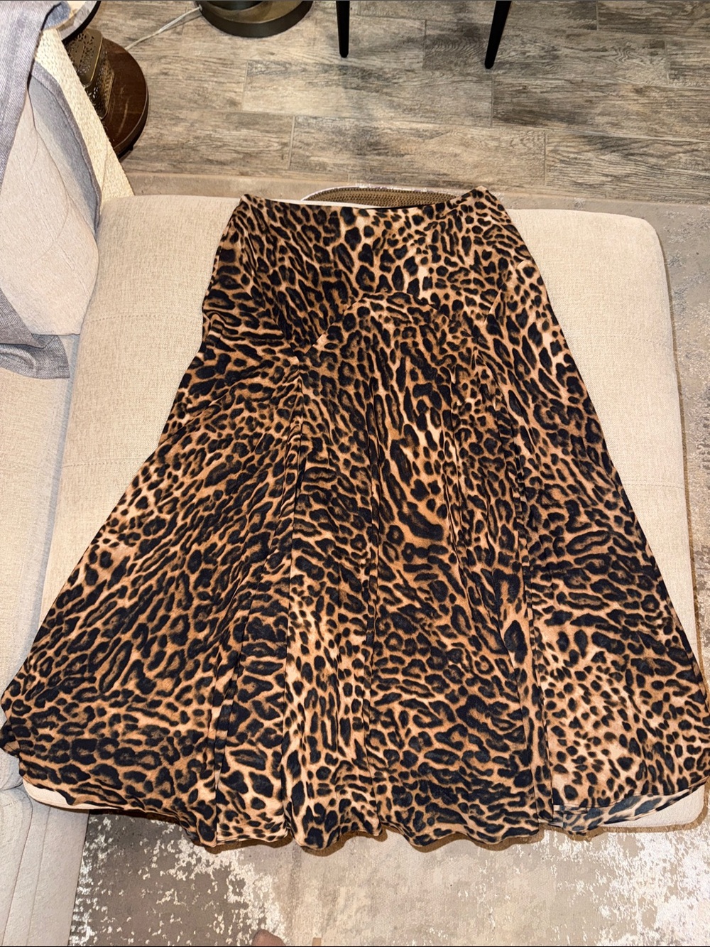 Lauren Ralph Lauren Leopard A-Line Skirt - Brown/Black leopard print